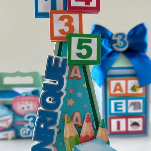 Kit Festa Abc Luxo 12 Pçs