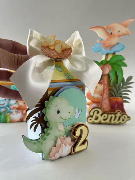 Kit Festa Dino Baby Luxo 12 Pçs