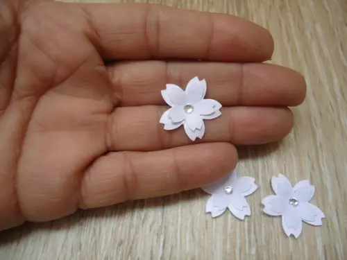 kit mini flores de cerejeira 2 cm