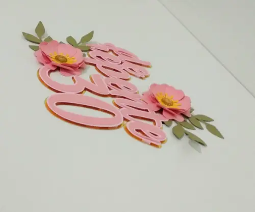 topo de bolo flores