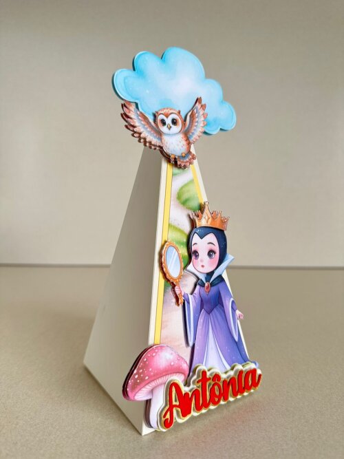 Kit Festa Branca de Neve Luxo 12 Peças | Caixas Personalizadas p