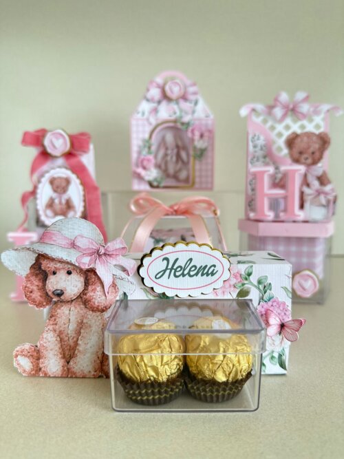 Kit elegance Chá de Bebê Personalizado 20 Peças | Papelaria Pe