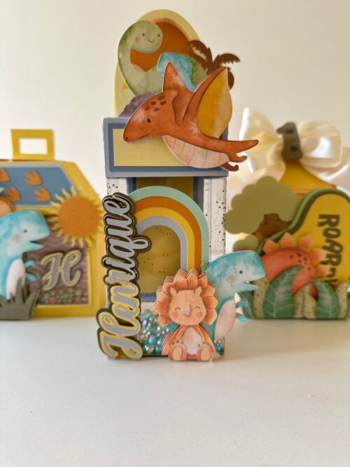Kit Excellence Dino Baby Personalizado 28 Peças | Papelaria Arte