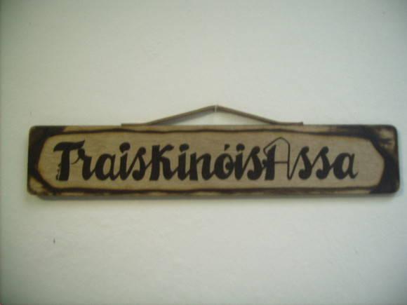 1 placa para barzinho ou churrasqueira