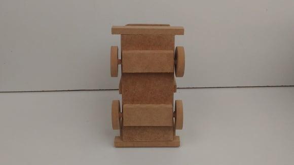 10 Carrinhos de Madeira mdf