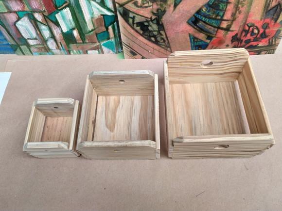 Engradado Caixotes 3 Peças