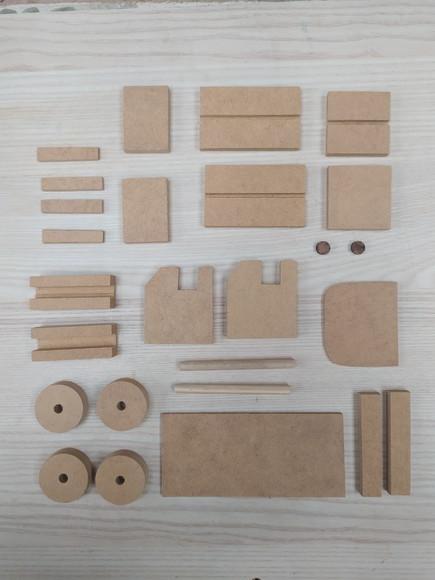 Kit Carrinho para Montar e Colorir