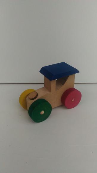 Mini Jeep de mdf Multicolorido Pq