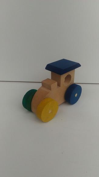 Mini Trenzinho de mdf Multicolorido Pq