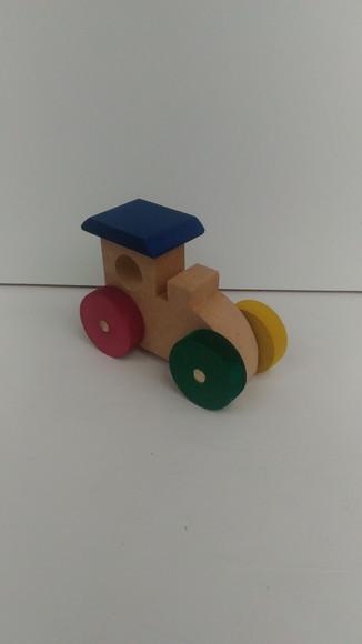 Mini Trenzinho de mdf Multicolorido Pq