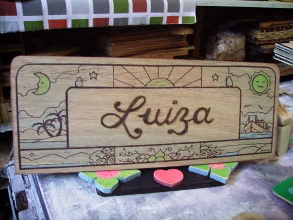placa artesanal