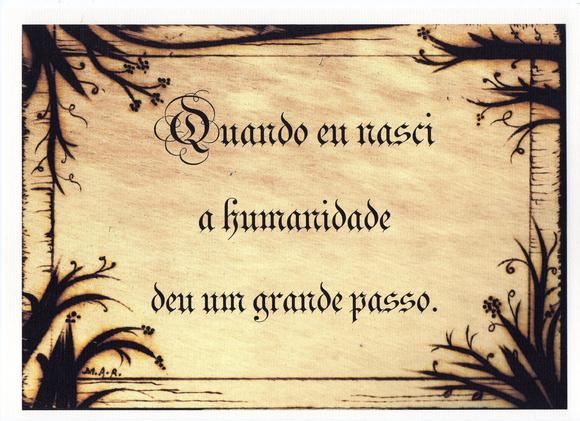 Placa de madeira 20x28 cm -humor 3