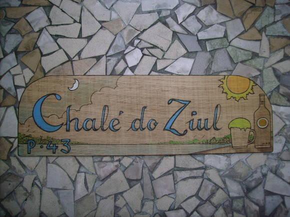 placa para chalé pousada hotel