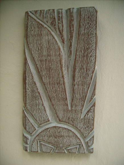 quadro com entalhe de sol