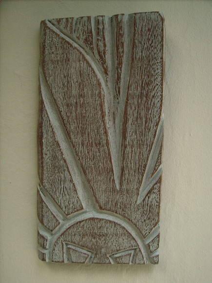 quadro com entalhe de sol