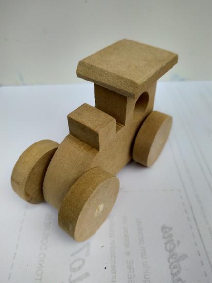 Trenzinhos de mdf Cru 10 Unidades
