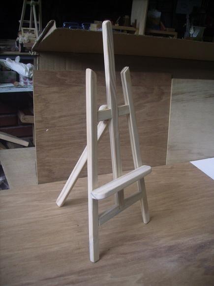 Tripé suporte porta quadros de mesa
