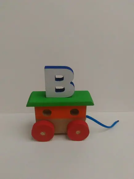 1 Vagão com Letra Colorido