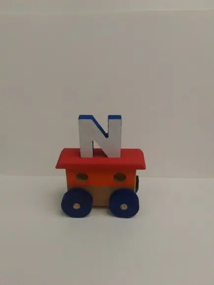 1 Vagão com Letra Colorido