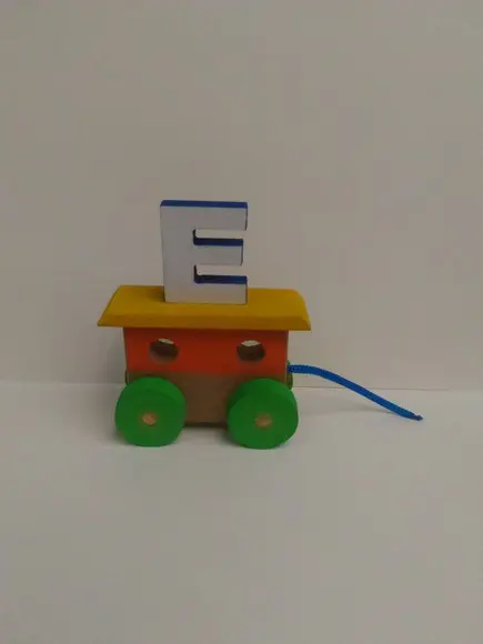 1 Vagão com Letra Colorido