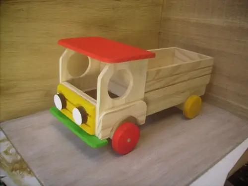 Carrinho Caminhão com Caçamba Multicolorido