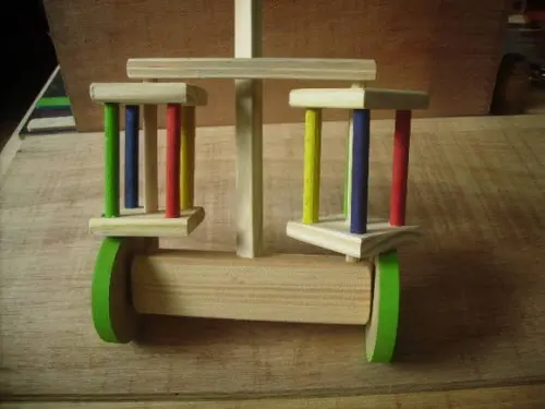 carrinho com duplo girador