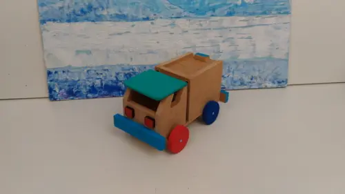 Carrinho com Porta Objetos Colorido