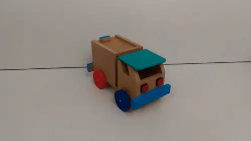 Carrinho com Porta Objetos Colorido