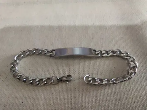 Corrente Masculina Média em Aço Inoxidável