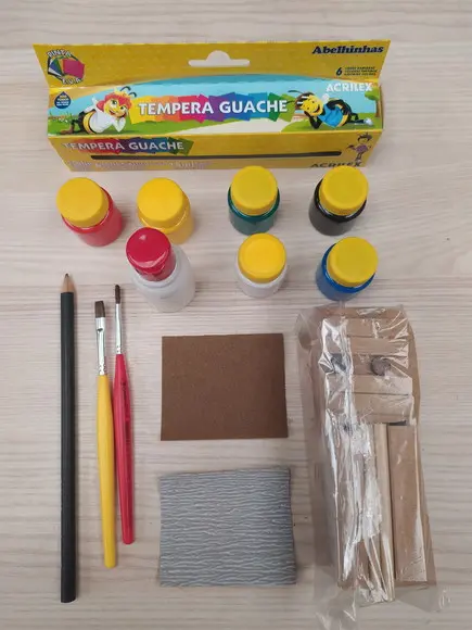 Kit Carrinho para Montar e Colorir