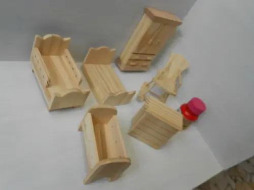 kit moveis miniaturas- quarto 6 peças