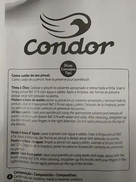 Kit pincéis artísticos Condor