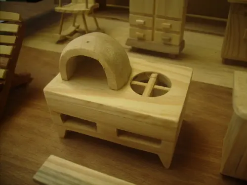 Miniatura De forno com fogão