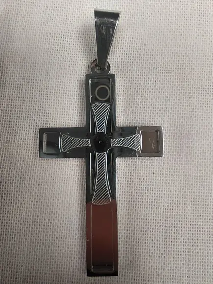 Pingente Crucifixo Aço Inoxidável