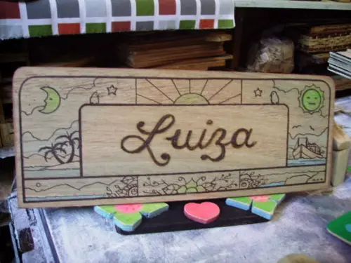placa artesanal