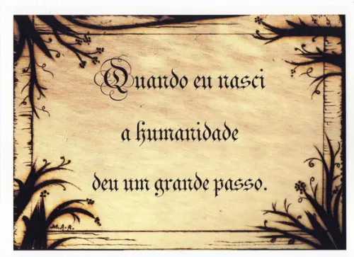 Placa de madeira 20x28 cm -humor 3