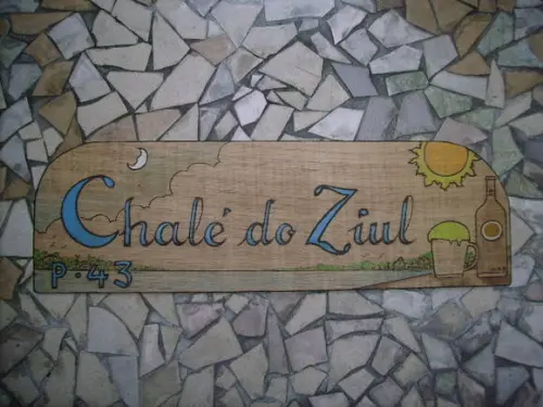 placa para chalé pousada hotel