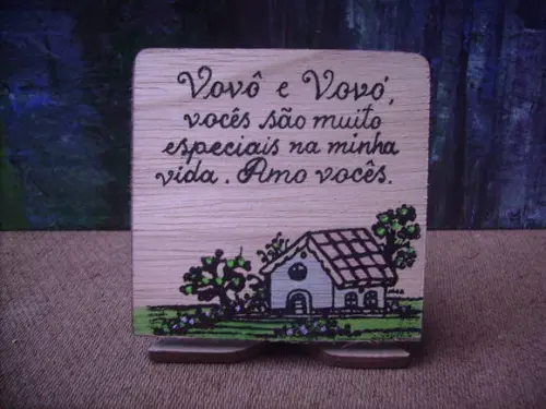 Quadrinho de Mesa para Vovô e Vovó