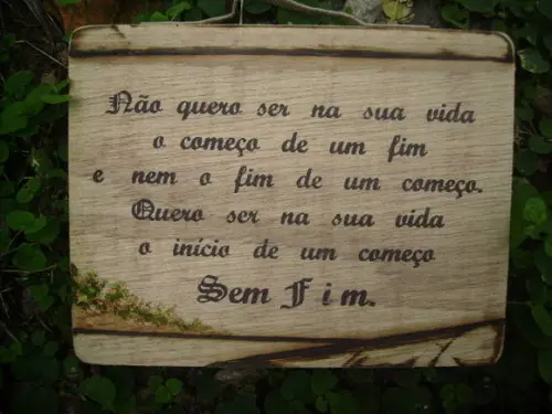 Quadrinho "amor sem Fim"