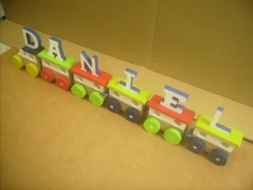 Trenzinho Com Nome Multicolorido