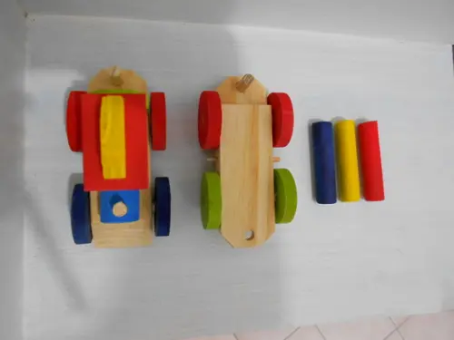 Trenzinho De Madeira multicolorido 2