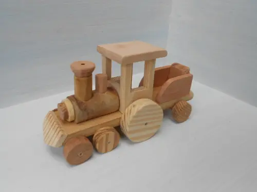 trenzinho locomotiva de madeira