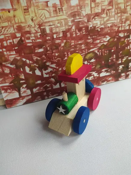 Trenzinho multicor gravado 1 nome