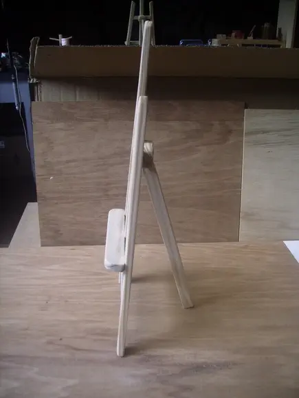 Tripé suporte porta quadros de mesa