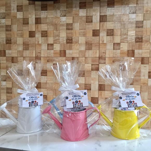 Lembrancinha borboletas jardim encantado margaridas com Regador
