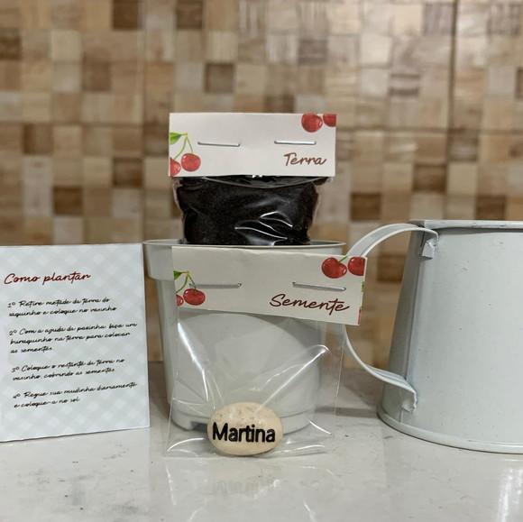 Lembrancinha com Semente Gravada
