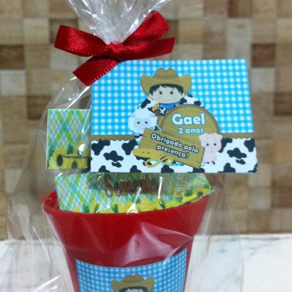Lembrancinha Jardinagem Fazendinha