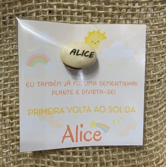 Semente Gravada com Cartão Personalizado