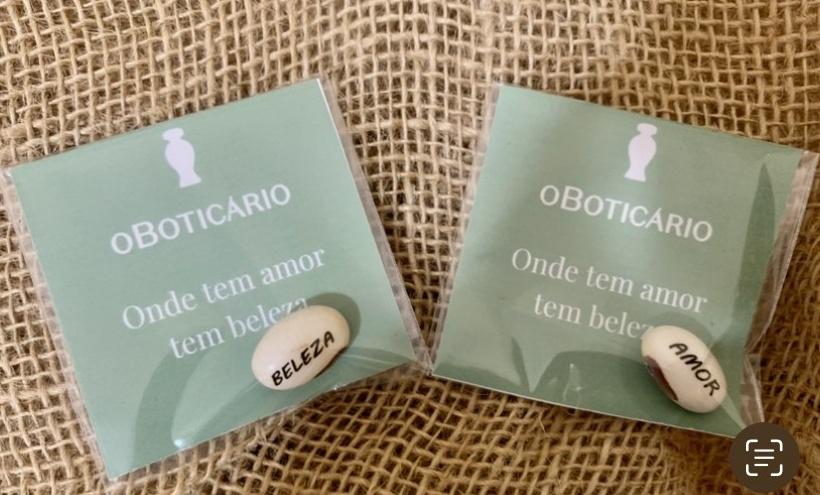 Semente Gravada com Cartão Personalizado