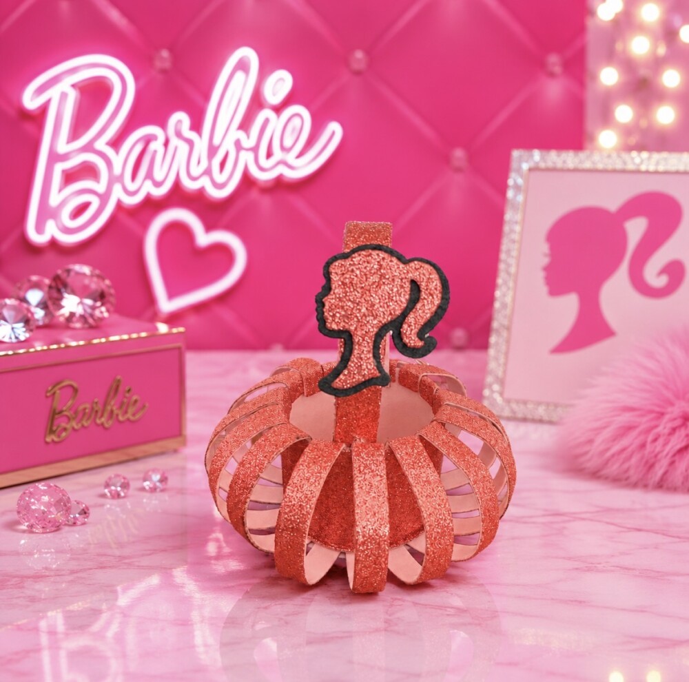 Cachepô centro de mesa Barbie